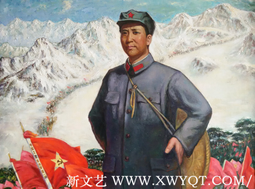 8《长征》更喜岷山千里雪，三军过后尽开颜130x100cm  2010年8月
